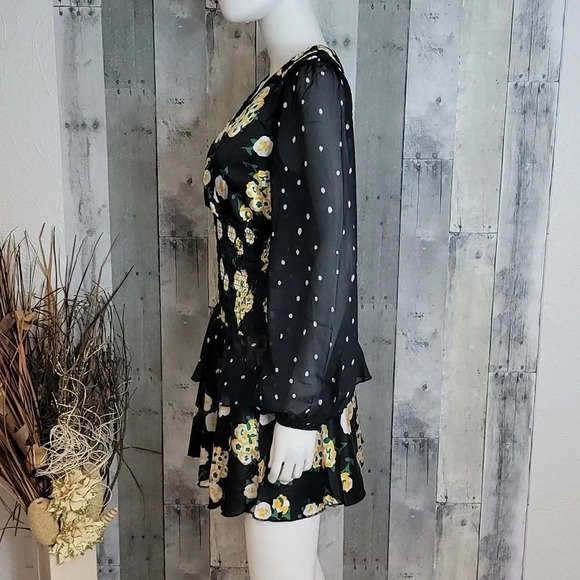 Foxiedox Anemone Smocked Mixed-Print Dress - Picture 5 of 14